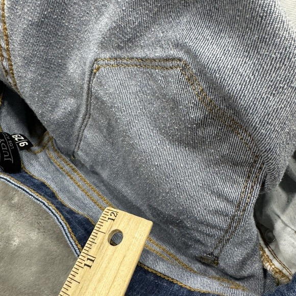 Judy Blue Jeans Womens 9/29 Blue Skinny Fit Stretch Medium Wash Denim Distressed - Picture 11 of 12